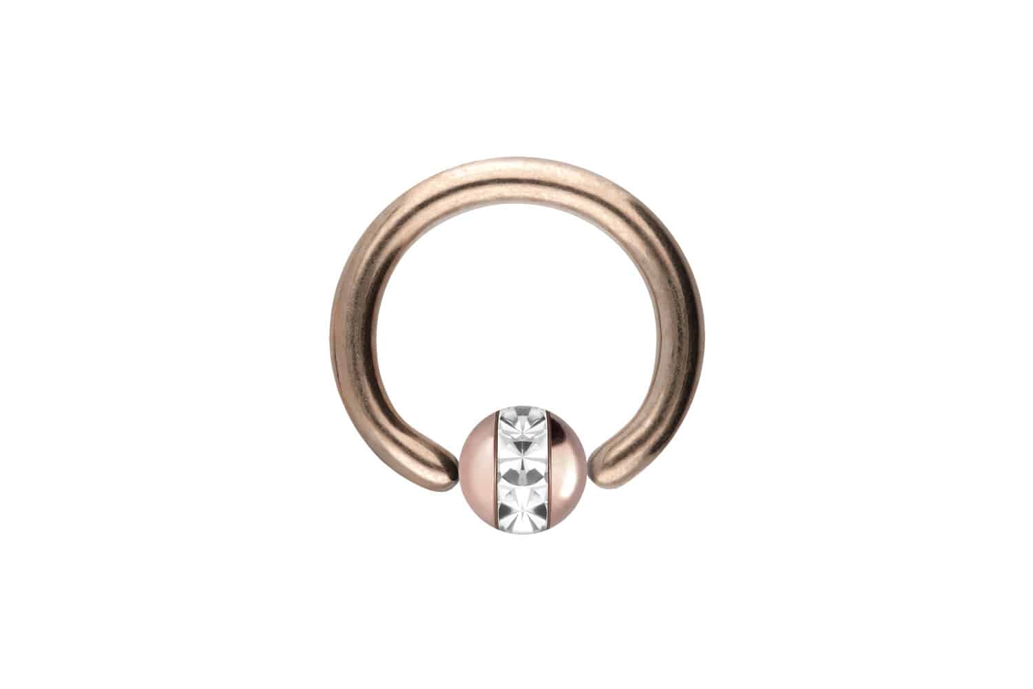 Chirurgenstahl Klemmkugelring Piercing EPOXY-RING-KUGEL